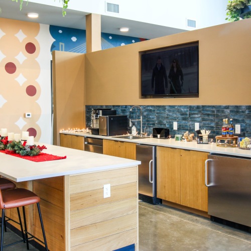 Resident Kitchen kitchen with coffee and tea bar
